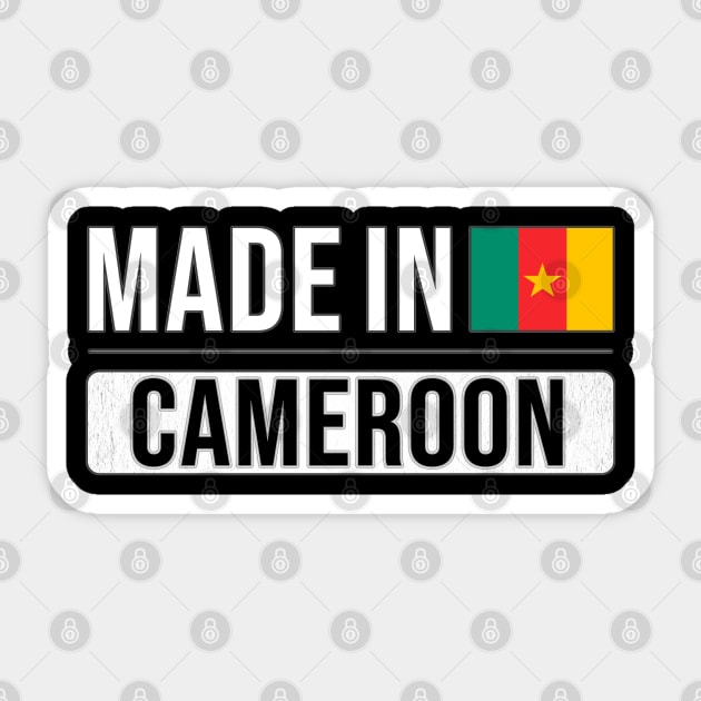 Made In Cameroon - Gift for Cameroonian With Roots From Cameroon Sticker by Country Flags